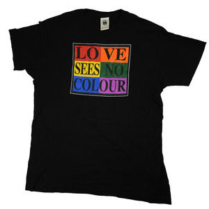 Cross Colours "Love Sees No Colour" Graphic T Shirt